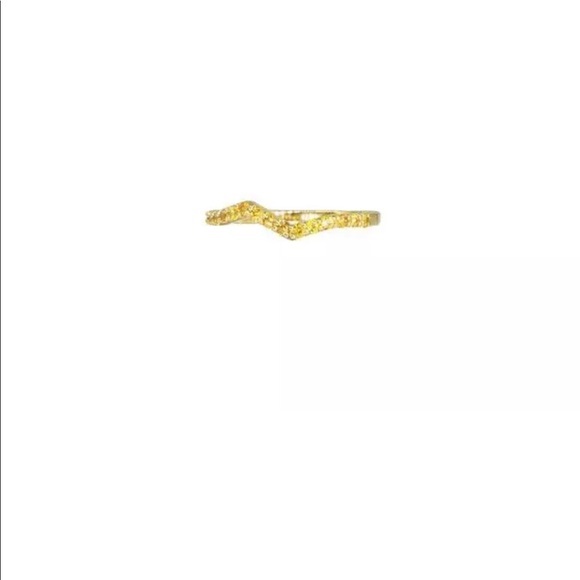 Natural 🌈 Color Sapphire Wavy 14K Stackable Rings - Picture 8 of 8